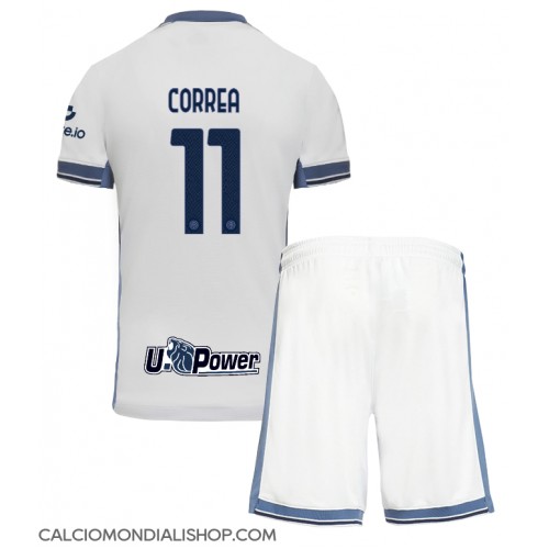 Maglie da calcio Inter Milan Joaquin Correa #11 Seconda Maglia Bambino 2024-25 Manica Corta (+ Pantaloni corti)